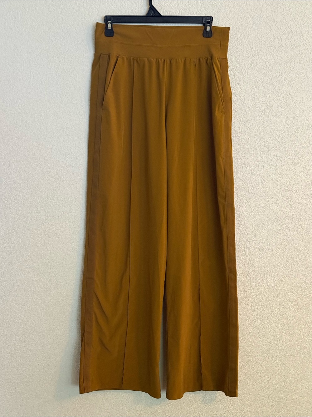 Athleta Nolita Wide Leg Pant in Brass Yellow